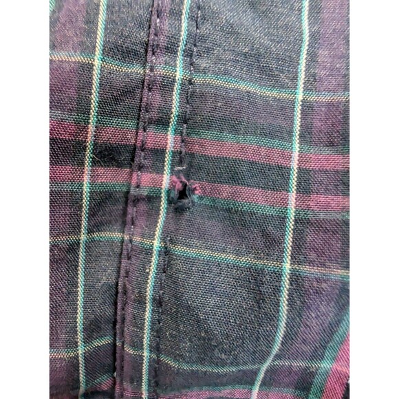 UNTUCKit Men’s 100% Cotton Regular Fit Blue Plaid Button Down Size Medium - Picture 4 of 7